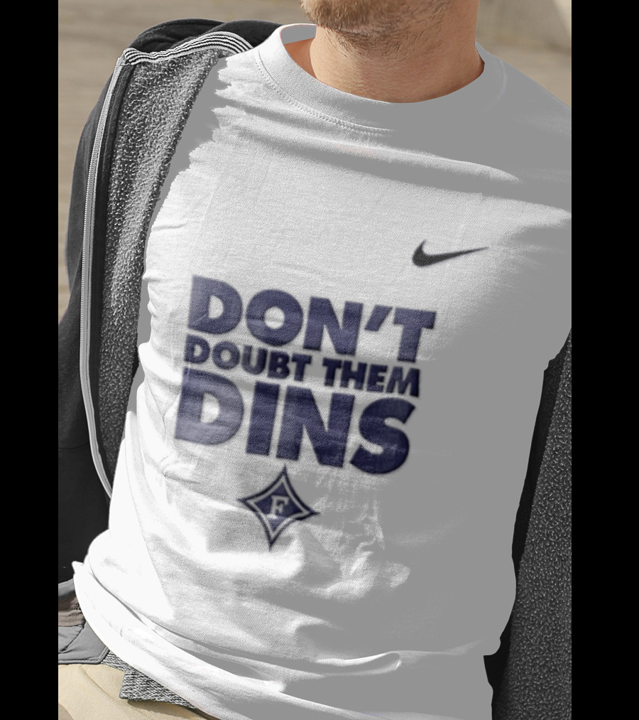 Nike Don't Doubt Them Dins Furman Paladins Purple Diamond T-Shirt