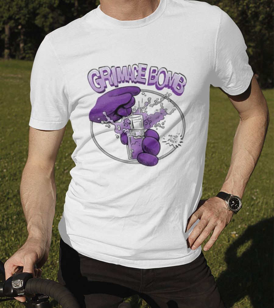 Grimace Bomb Grimace Shot Purple Explosion T-Shirt