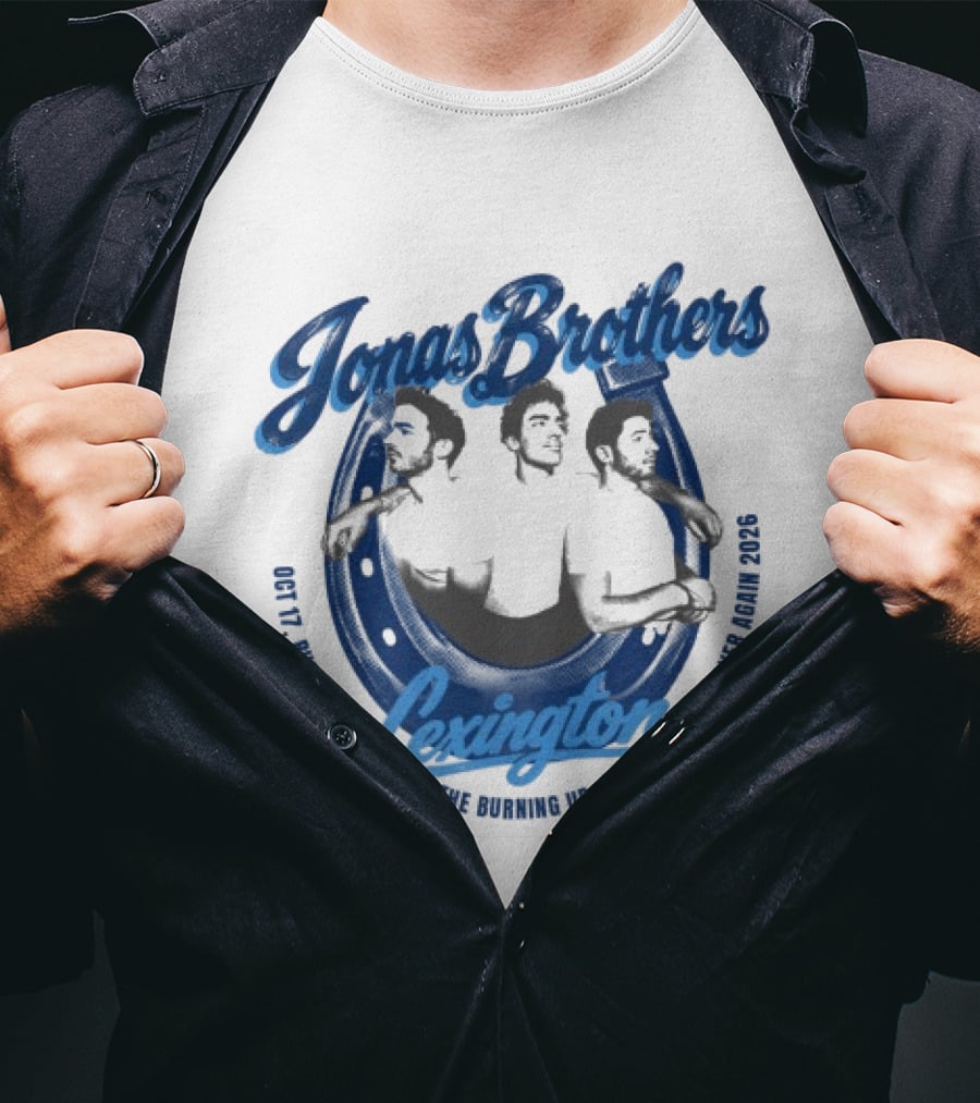 Jonas Brothers Lexington KY Tour Oct 17 2007 Burning Up 2023 T-Shirt