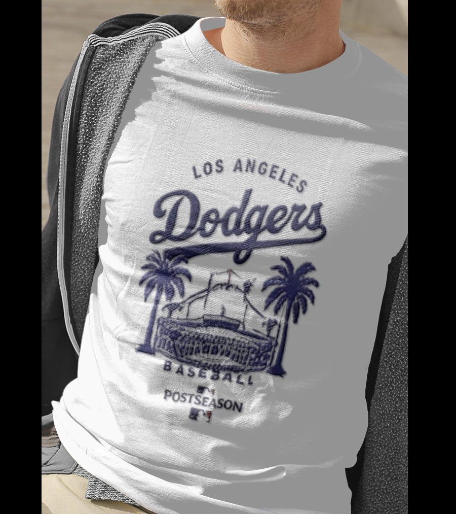 Los Angeles Dodgers Stadium Palm Trees Baseball Summer Forever T-Shirt