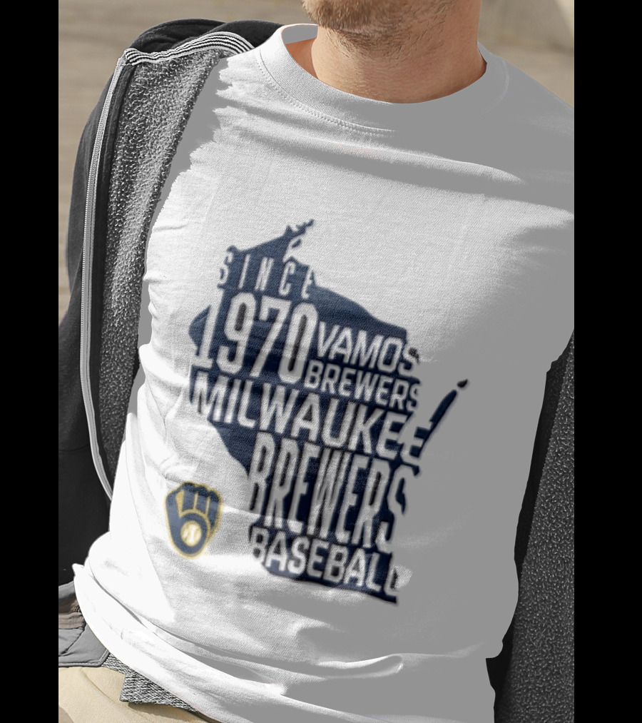 Milwaukee Brewers Since 1970 Vamos Brewers Baseball T-Shirt