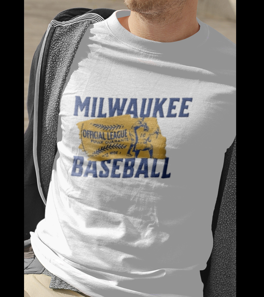 Milwaukee Baseball Official League Fully Guaranteed Pitching Catching T-Shirt
