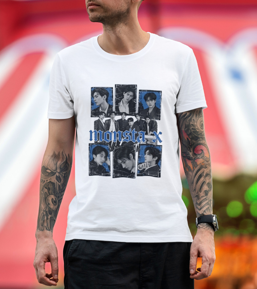 Monsta X World Tour The X Nexus Concert Photos Collage T-Shirt