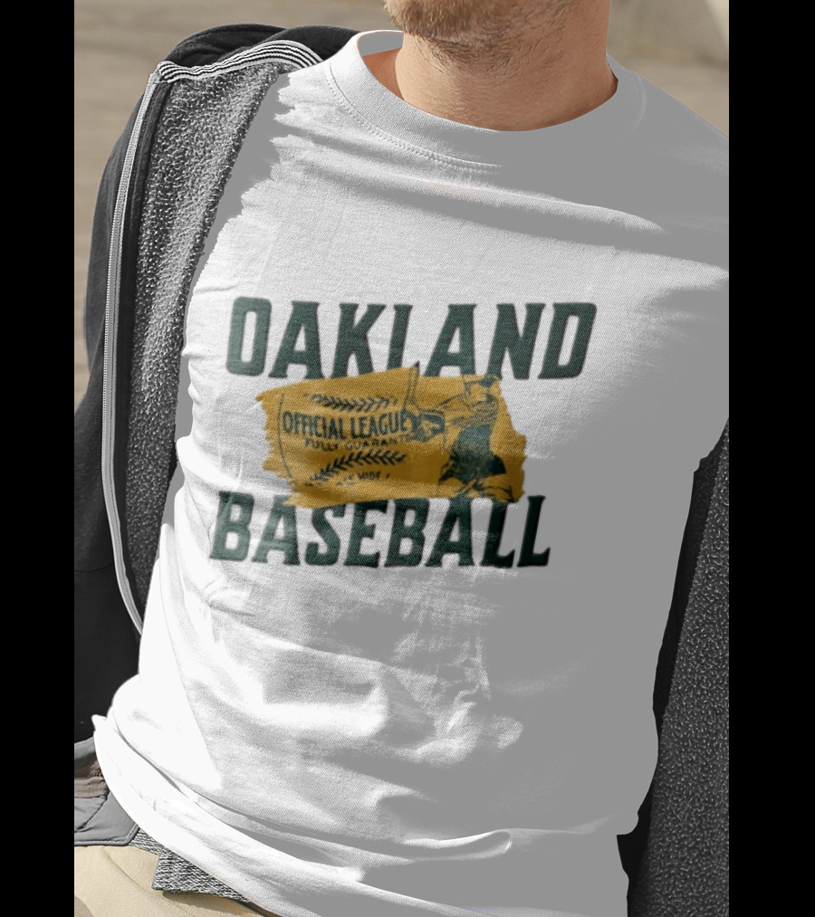 Oakland Baseball Official League Batter Swinging T-Shirt