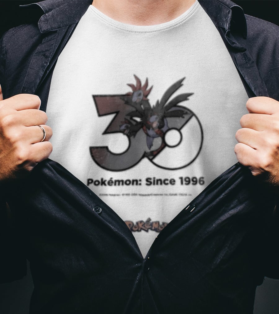 Pokemon Since 1996 Video Game 30th Anniversary Celebration T-Shirt