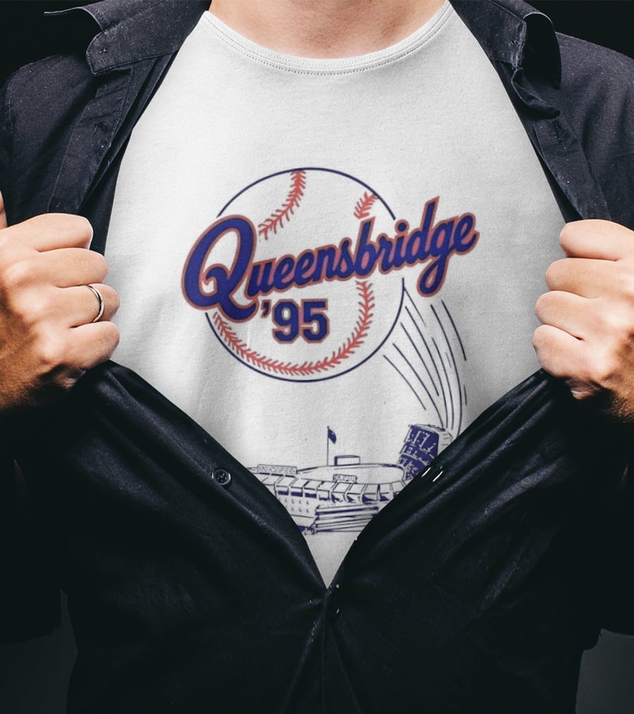 Queensbridge '95 New York Stadium Baseball 1995 T-Shirt