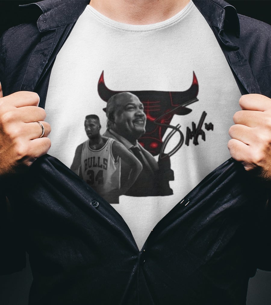 Stacey King Chicago Bulls Legend 34 Bulls T-Shirt