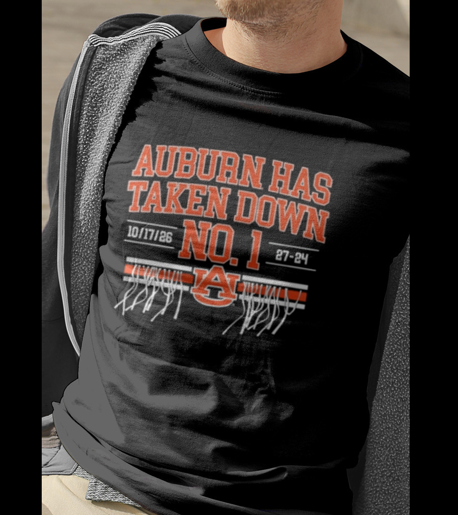 Auburn Has Taken Down No. 1 10/17/86 27 14 T-Shirt