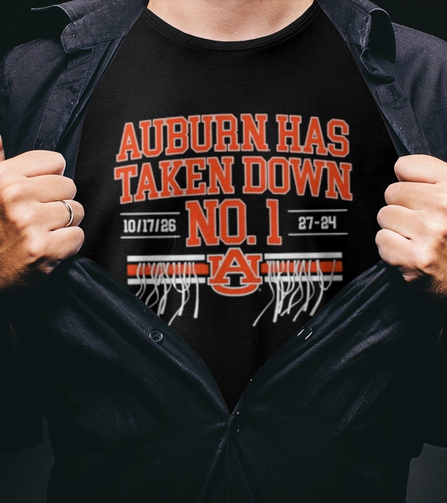 Auburn Has Taken Down No. 1 10/17/86 27 14 T-Shirt