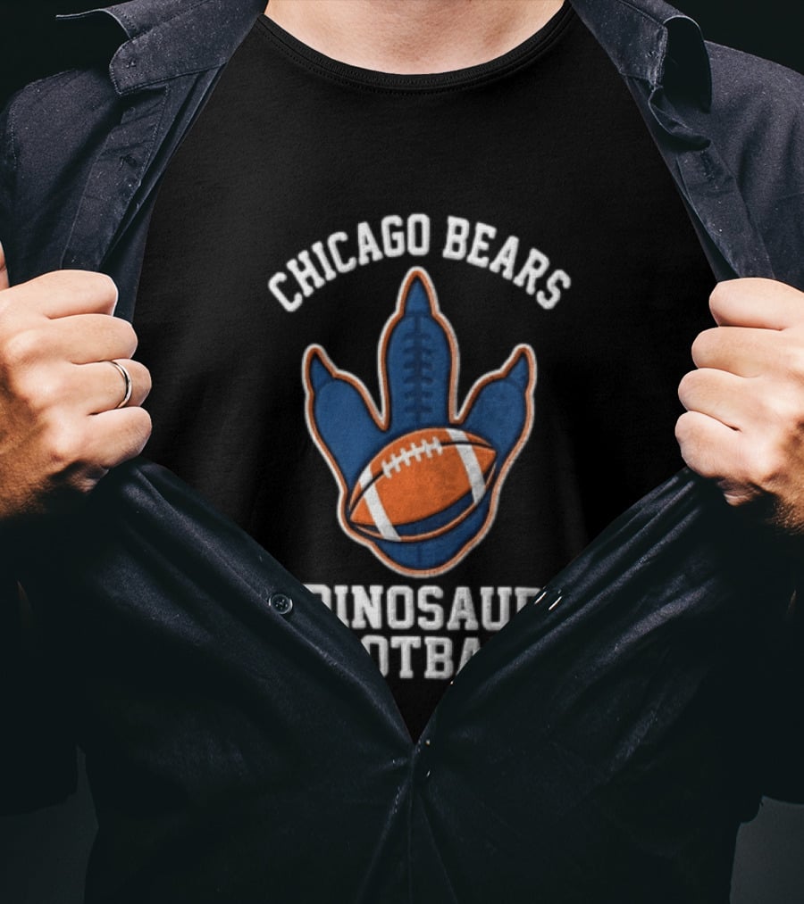 Chicago Bears Dinosaur Football Big Roars Malik Muhammad T-Shirt
