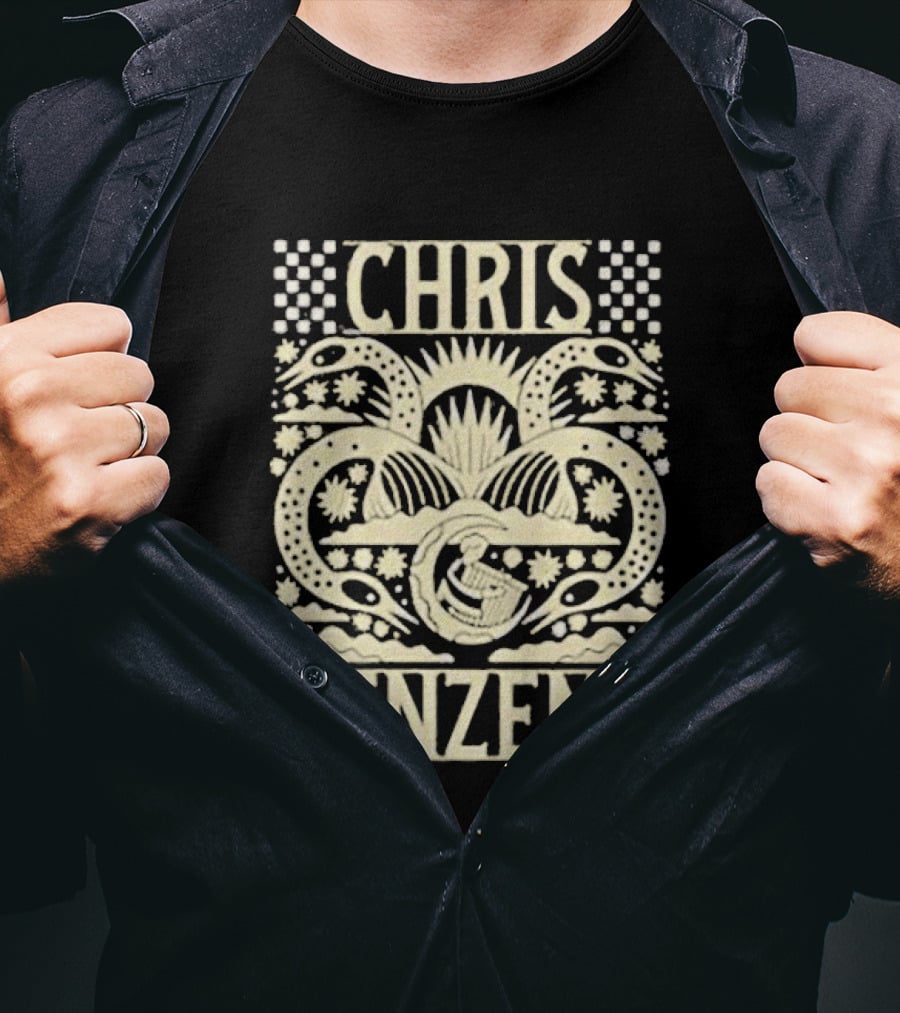 Chris Renzema Harp Floral Twin Serpents T-Shirt