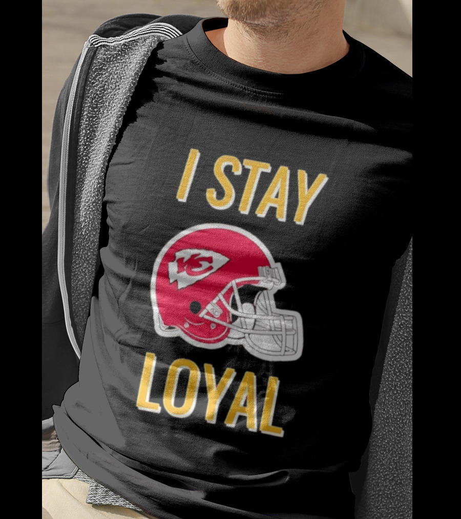 Kansas City Chiefs I Stay Loyal Red Helmet T-Shirt