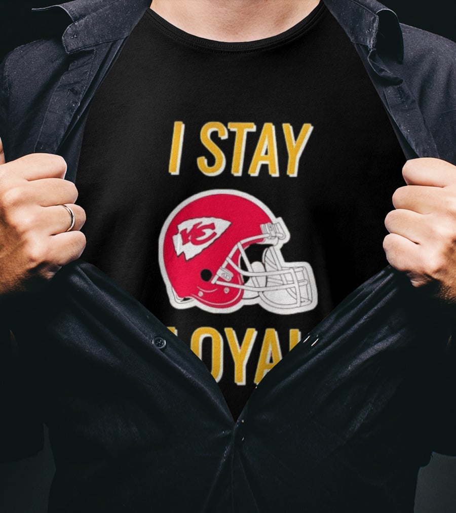 Kansas City Chiefs I Stay Loyal Red Helmet T-Shirt
