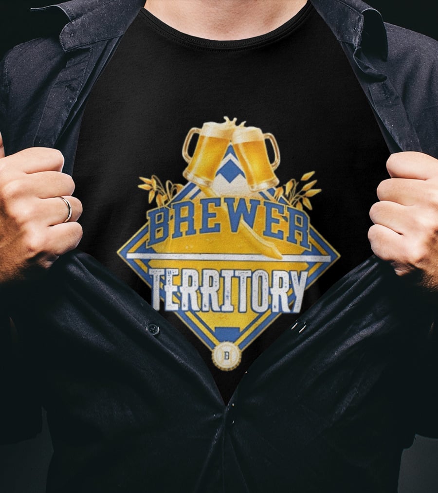 Milwaukee Brewers Brewer Territory MLB Fan Gear T-Shirt