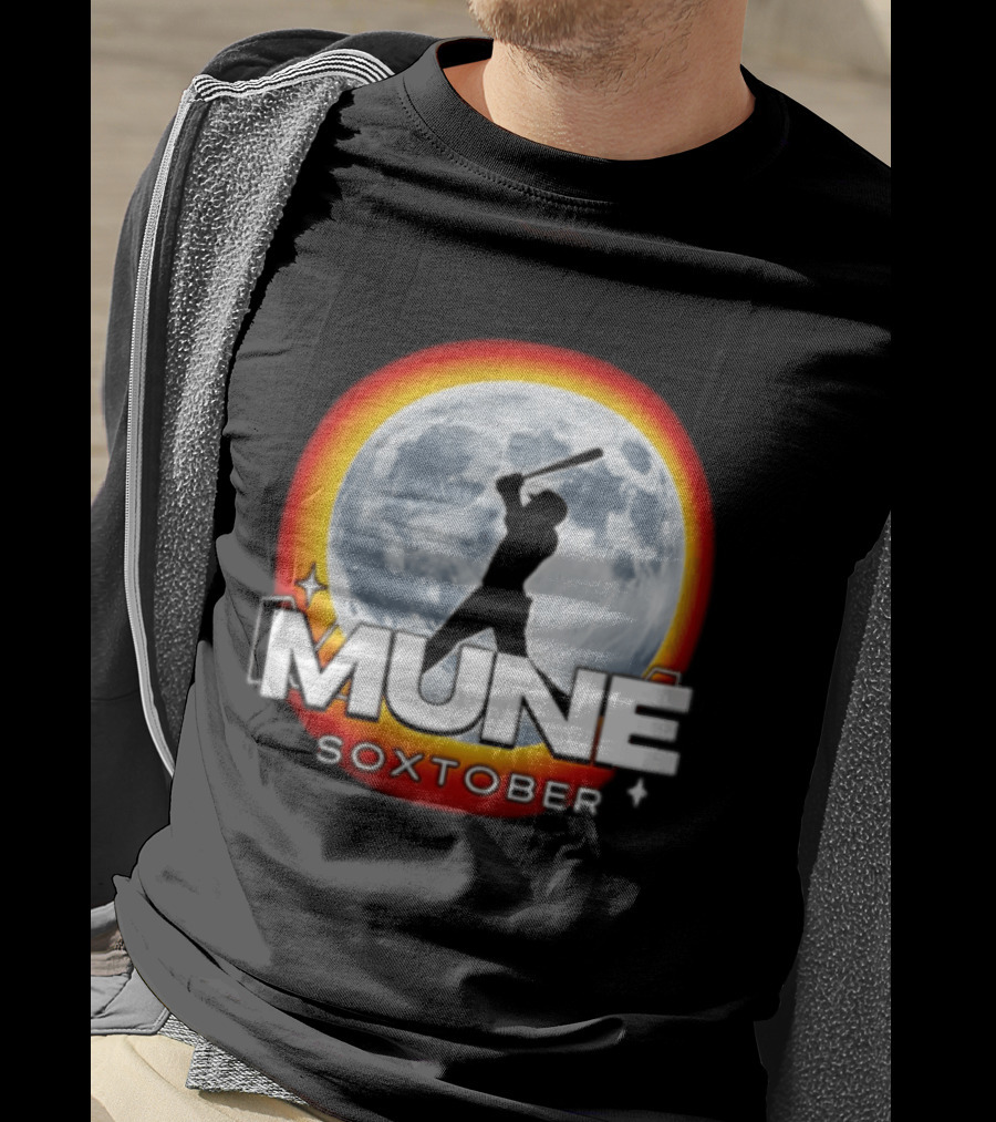 Mune Soxtober Chicago White Sox Moon Baseball T-Shirt