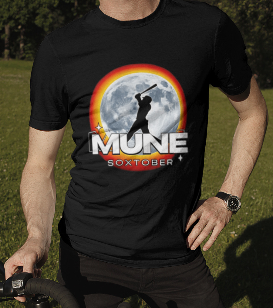 Mune Soxtober Chicago White Sox Moon Baseball T-Shirt