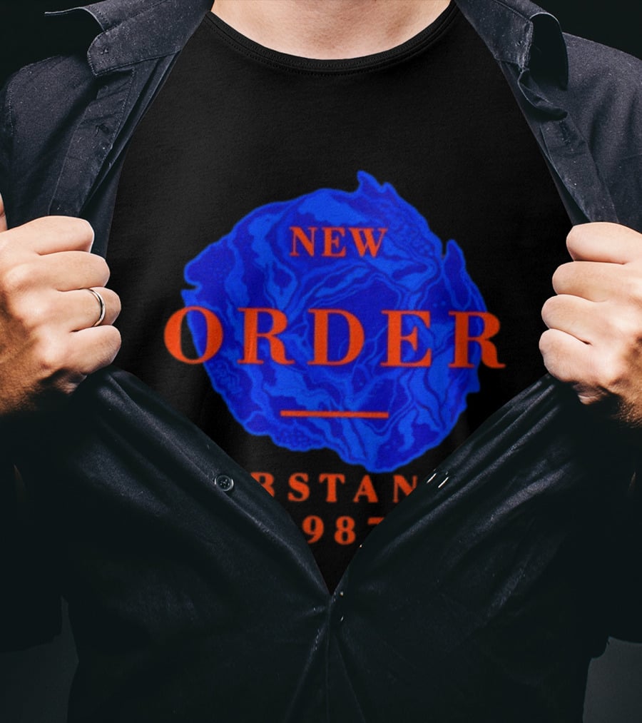 New Order Substance 1987 Blue Marbled T-Shirt