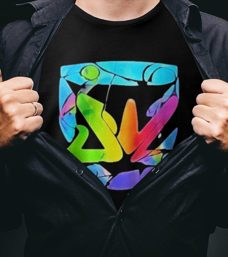 Nice France Riots 2026 Micromania Store Manager Viral Multicolor Abstract T-Shirt
