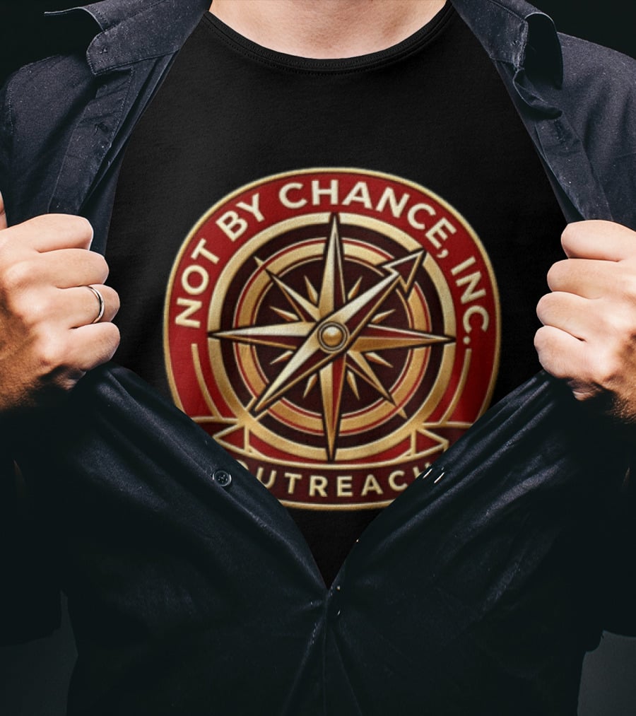 Outreach Not By Chance Inc Compass T-Shirt
