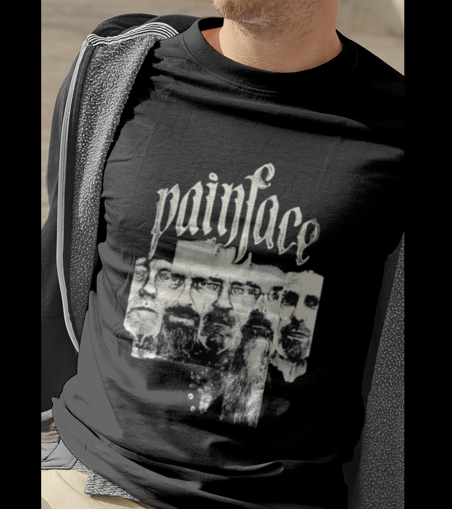 Painface Distorted Faces Collage T-Shirt