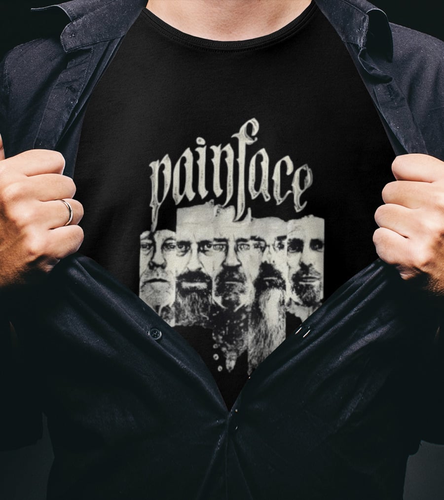 Painface Distorted Faces Collage T-Shirt