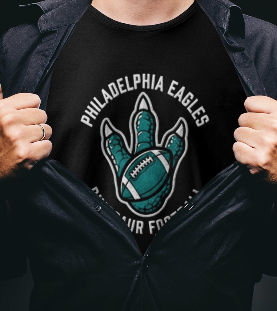 Philadelphia Eagles Dinosaur Football Big Roars T-Shirt