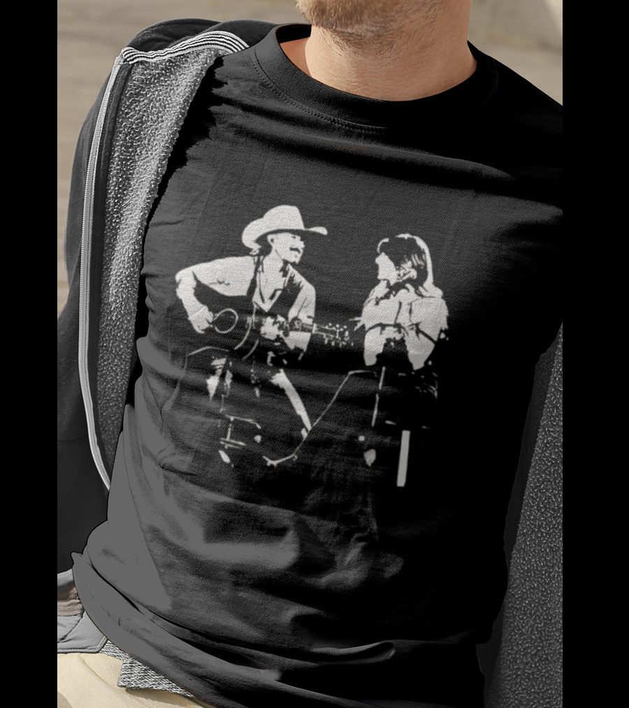 Riley Green Ella Langley Acoustic Performance With Cowboy Hat T-Shirt
