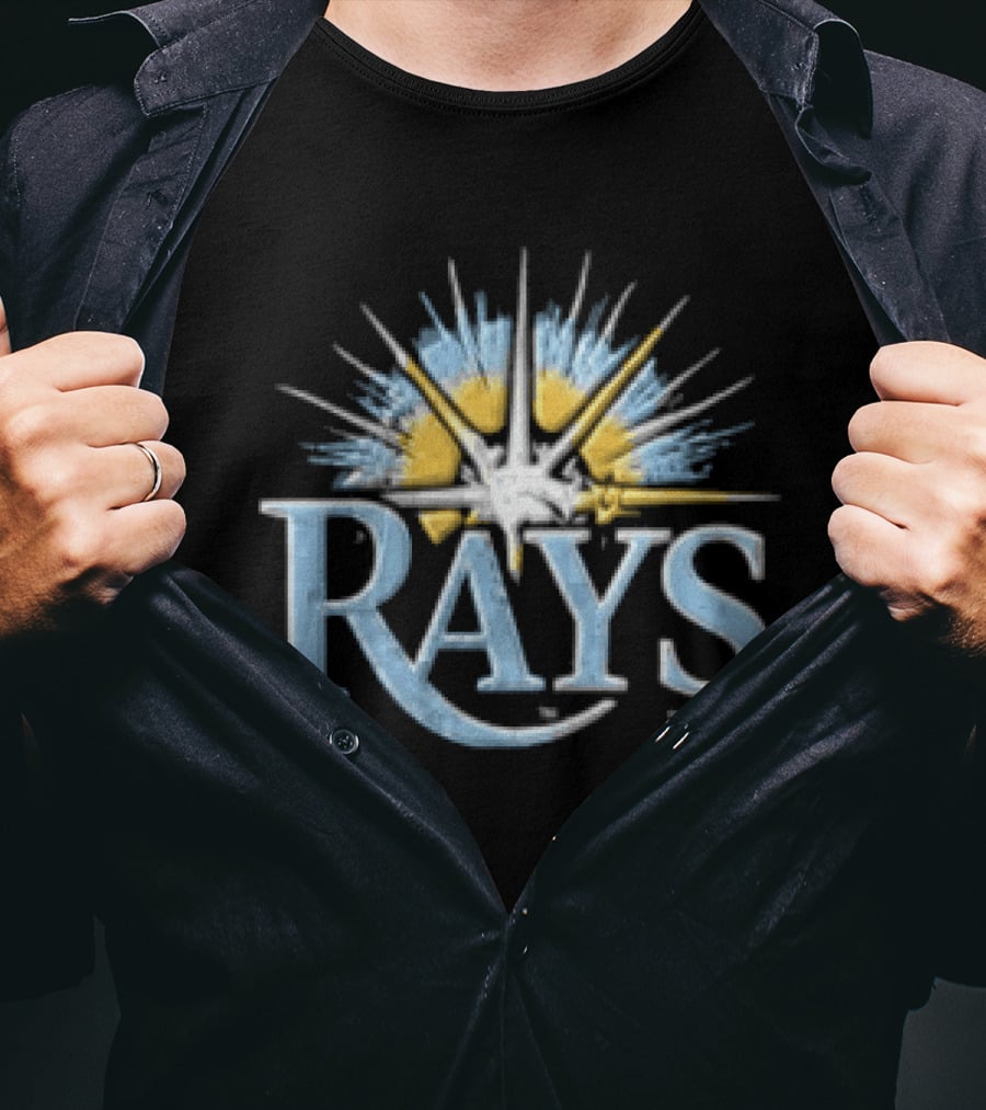 Tampa Bay Rays Sunburst Postseason Baseball Rays T-Shirt