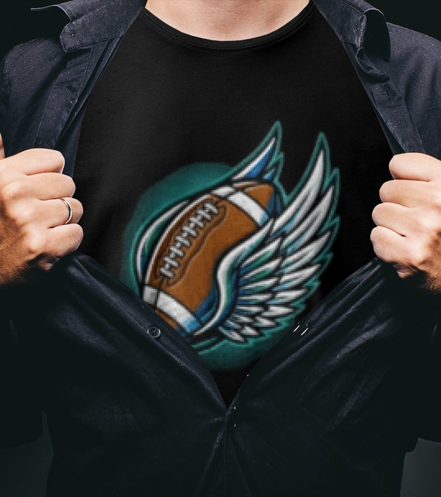 Tennessee Titans Wings Of Victory Eagle Football Lightning Stadium T-Shirt