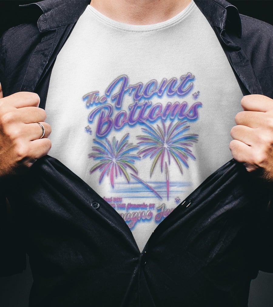 The Front Bottoms Champagne Jam 2026 Palm Trees Event T-Shirt