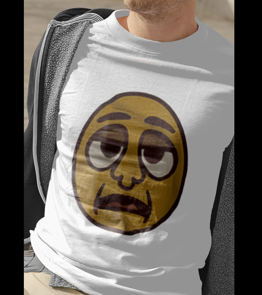 Tired Exhausted Emoji Face Meme Expression T-Shirt