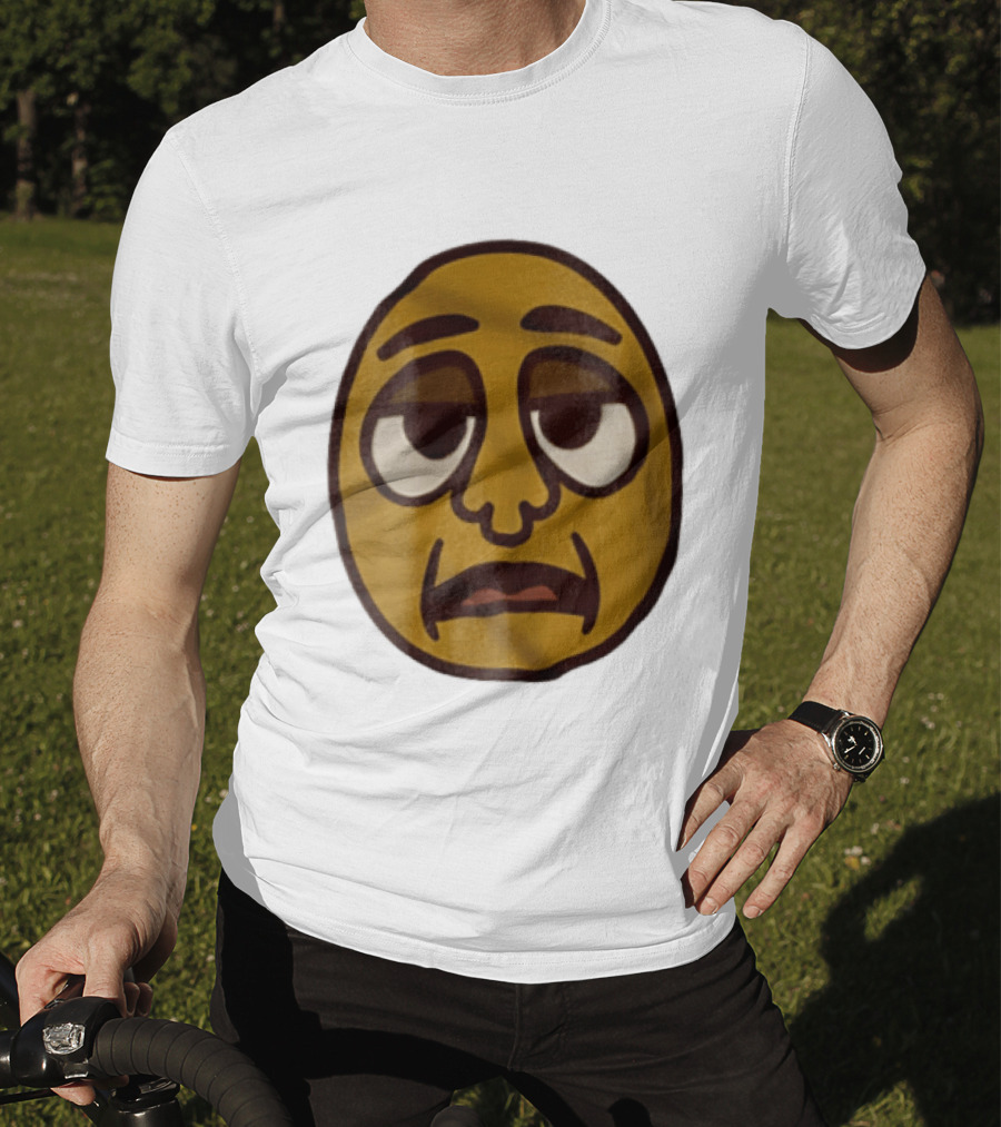 Tired Exhausted Emoji Face Meme Expression T-Shirt