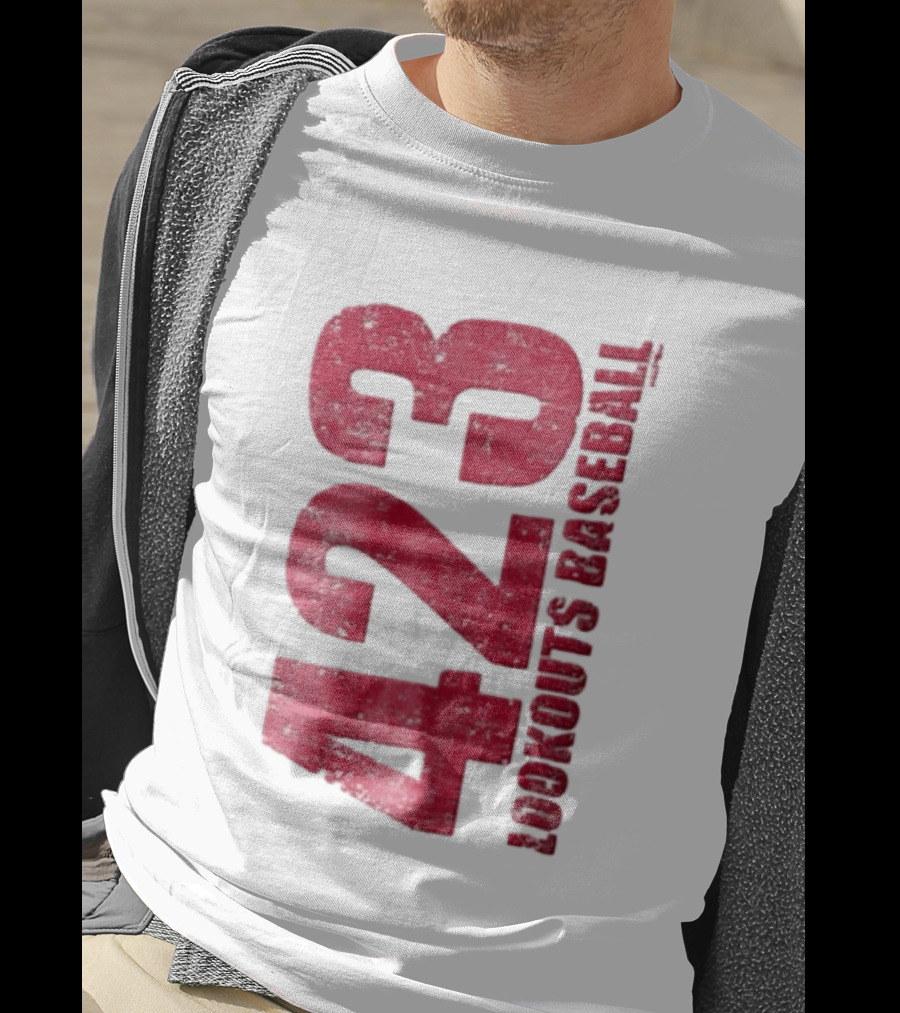 423 Lookouts Baseball Distressed Numbers Tennessee T-Shirt