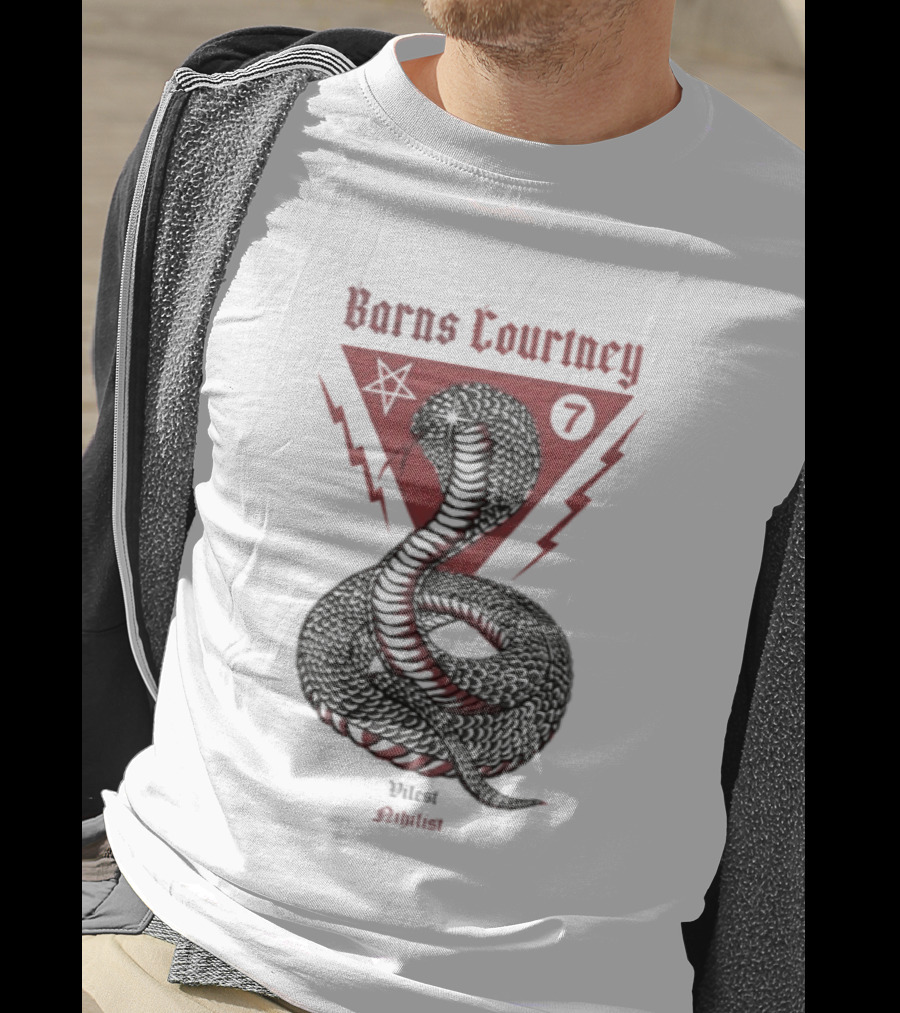 Barns Courtney Nihilist Cobra Snake Lightning Symbolic T-Shirt