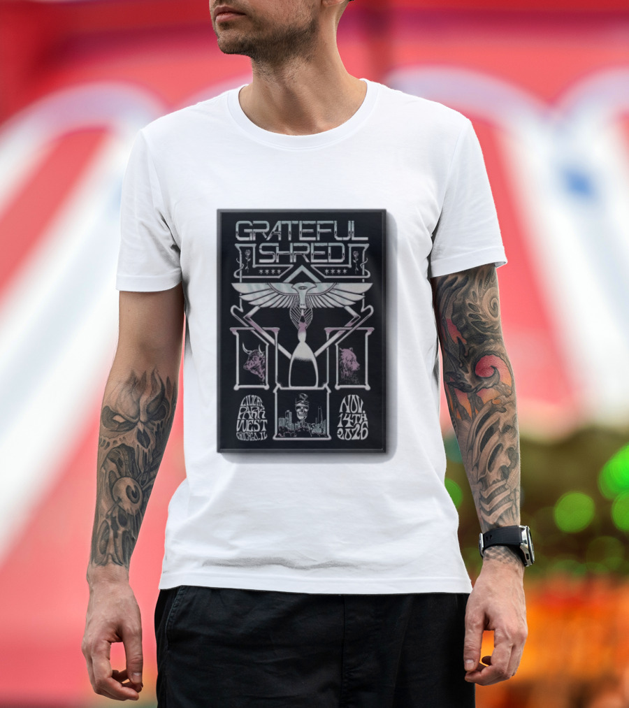 Grateful Shred Live At Park West Chicago IL Nov 14 2026 Concert T-Shirt