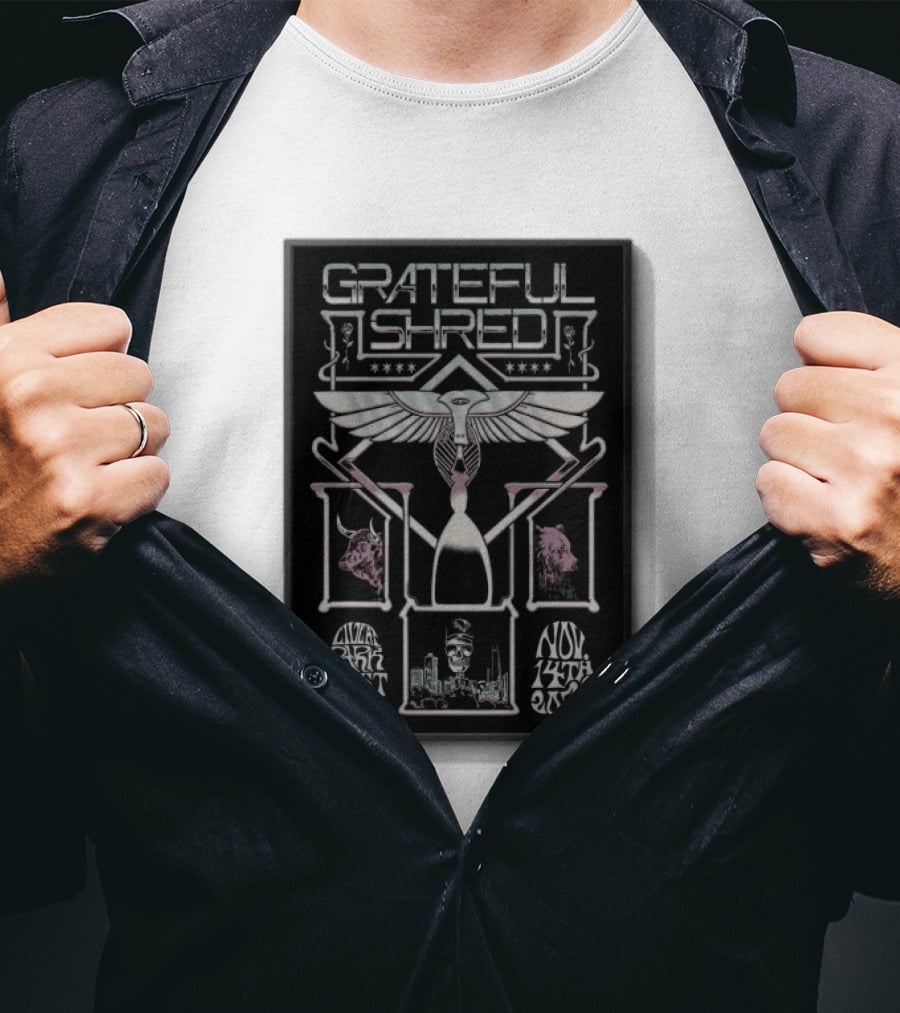 Grateful Shred Live At Park West Chicago IL Nov 14 2026 Concert T-Shirt