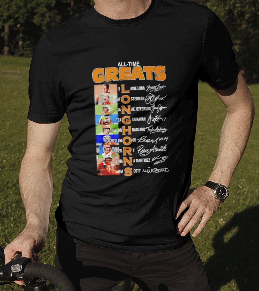 All Time Greats Blaire Luna Cat Osterman Janae Jefferson Tea Gan Kavan Taylor Hoagland Reese Atwood Viviana Martinez Mia Scott Longhorns T-Shirt