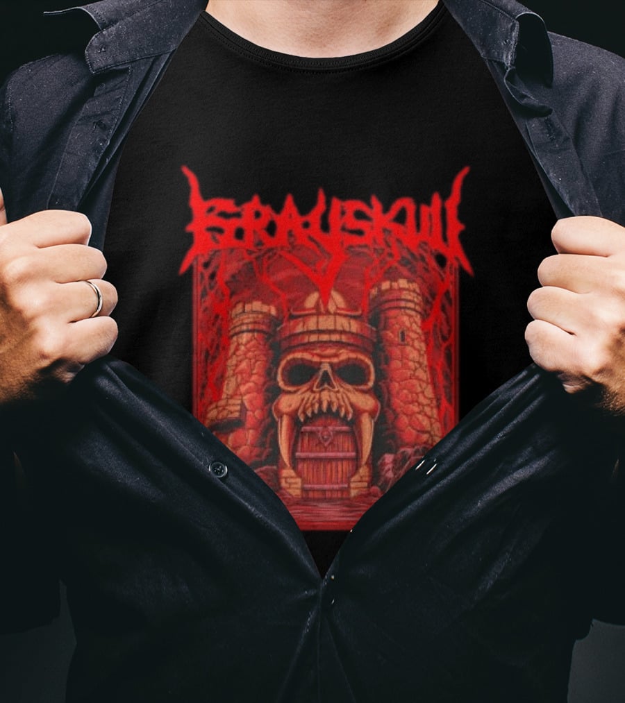 Grayskull Castle Masters Of The Universe He Man Skeletor Power Sword T-Shirt
