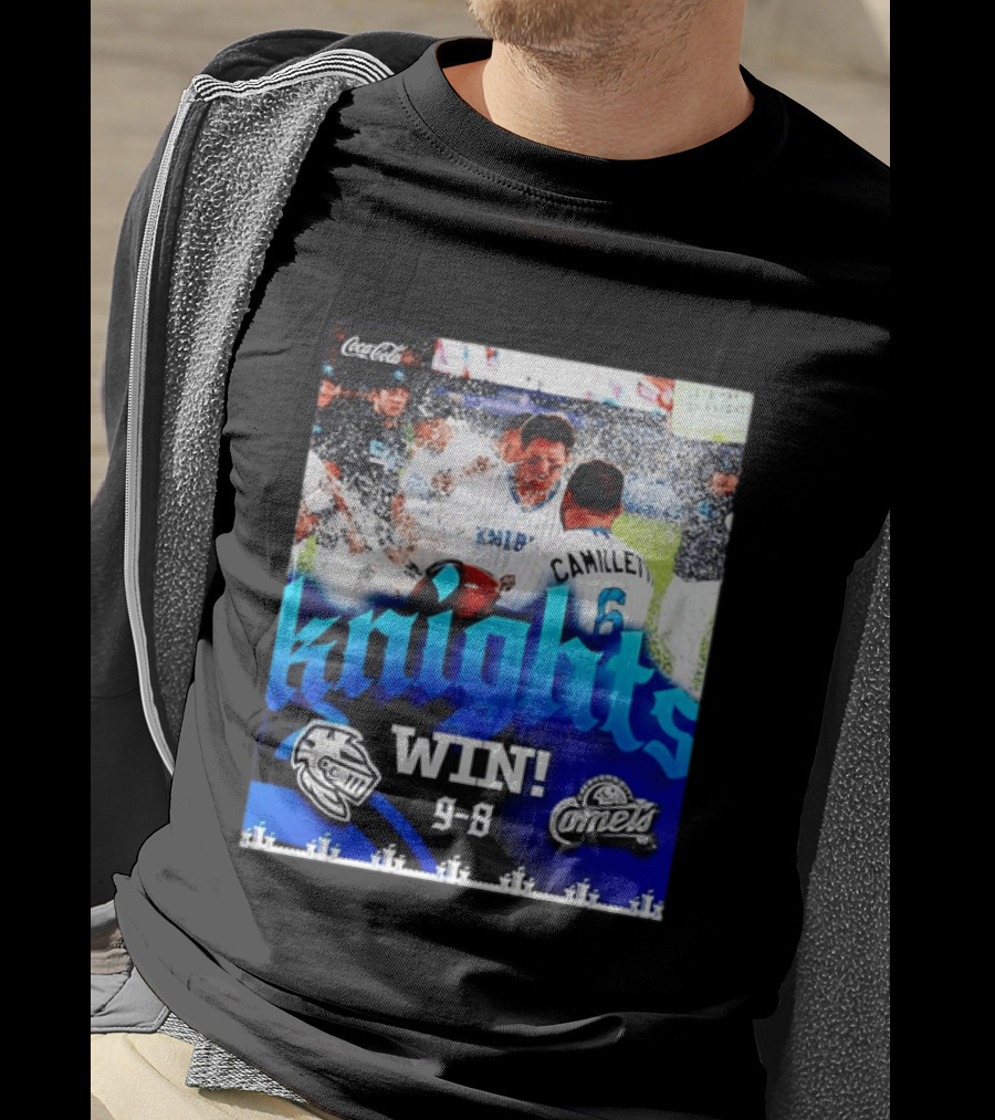 Knights Win 9 8 Against Comets Baseball Celebration T-Shirt