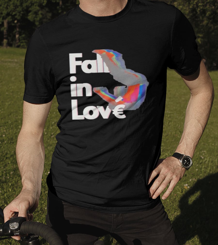Fall In Love Rainbow Abstract T-Shirt