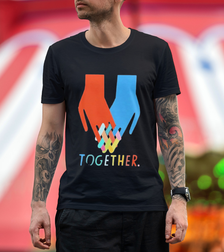 Interlocking Hands Unity Concept Together T-Shirt