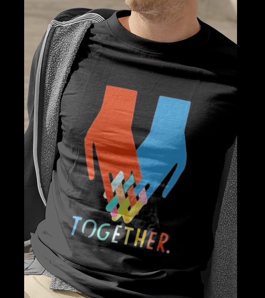 Interlocking Hands Unity Concept Together T-Shirt