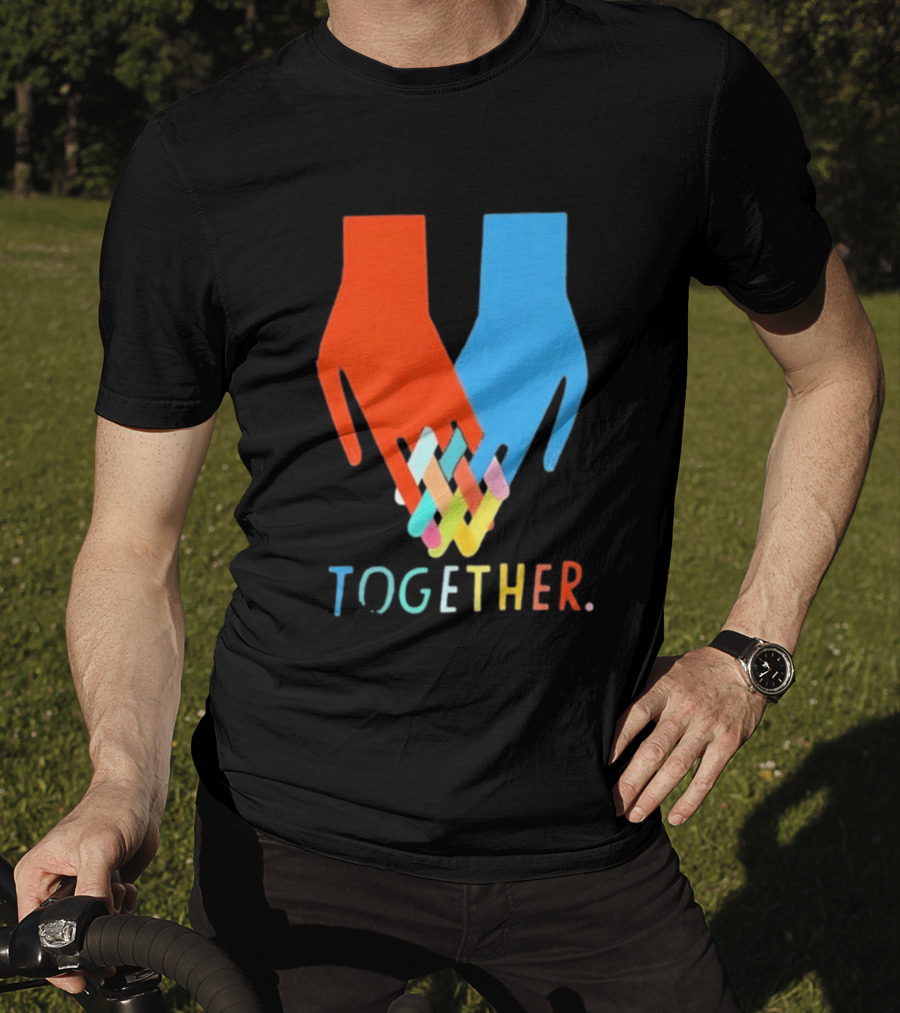 Interlocking Hands Unity Concept Together T-Shirt