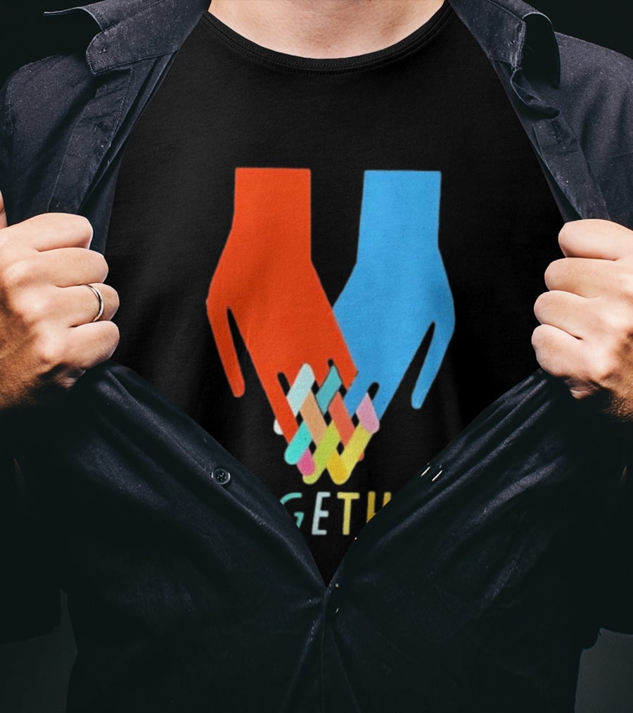 Interlocking Hands Unity Concept Together T-Shirt