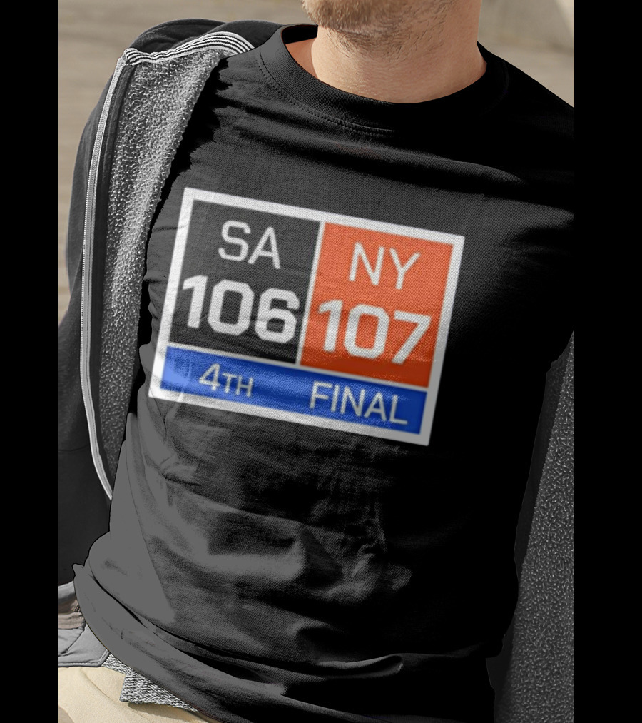 New York 107 Vs SA 106 4th Final Historic Comeback Victory T-Shirt