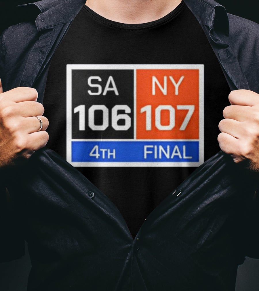 New York 107 Vs SA 106 4th Final Historic Comeback Victory T-Shirt
