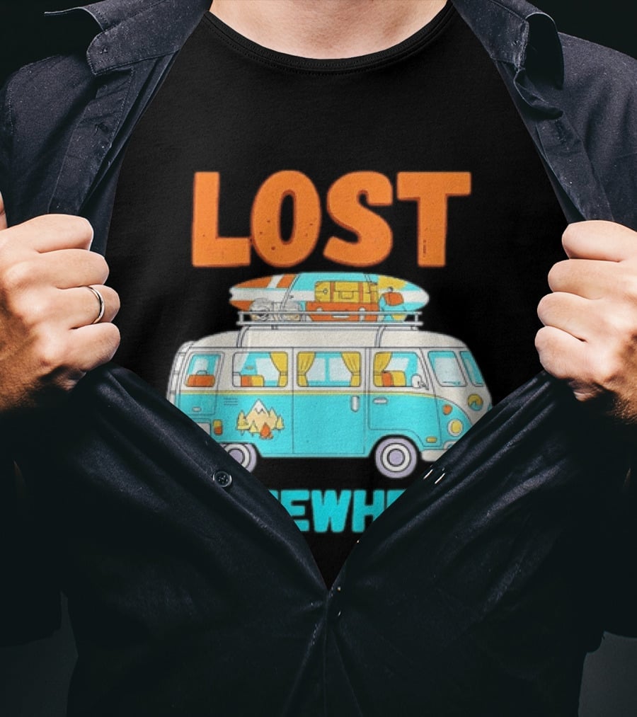 Lost Somewhere Camper Van Adventure T-Shirt