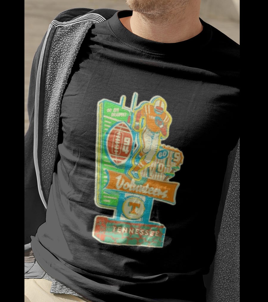 Tennessee Volunteers Go Big Orange Go Vols NCAA Football T-Shirt