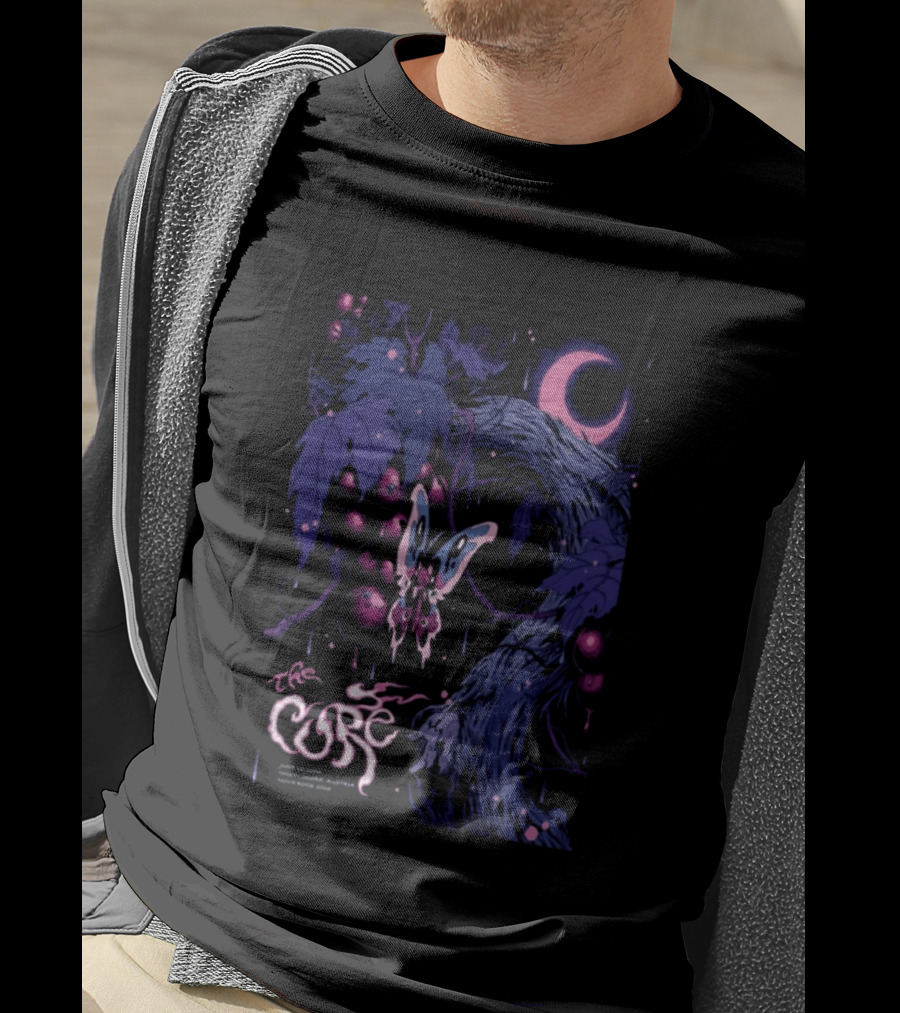 The Cure June 12 2026 Nickelsdorf Austria Psychedelic Butterfly Moon T-Shirt