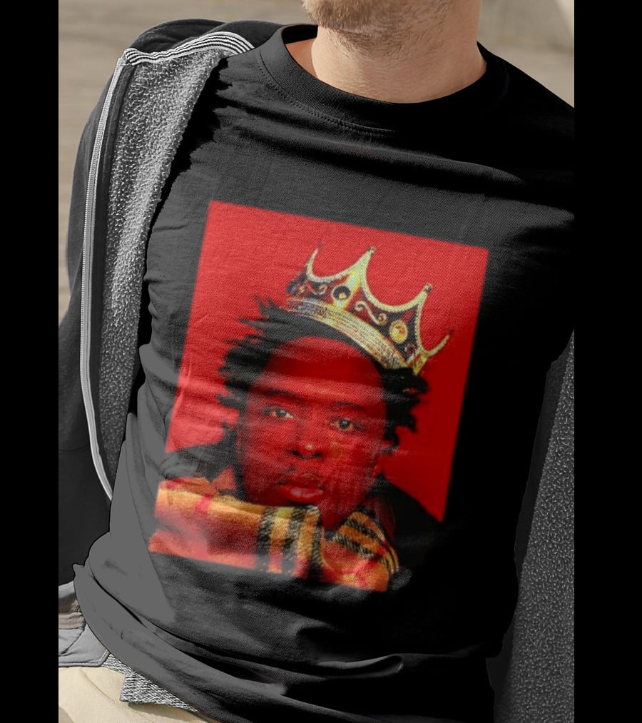 Notorious B.I.G. King Of New York Crowned Burberry Scarf T-Shirt